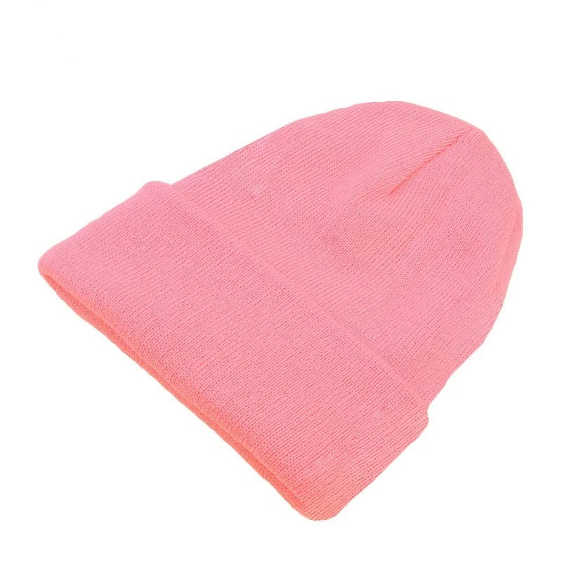 Solid  Unisex  Winter Autumn  Skullies & Beanies Knitting Bonnets