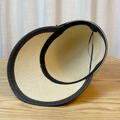 Summer Sun Straw Baseball Cap Women's Sunscreen Visor Hat Widened Brim Anti-UV Ourdoor Causal Basin Riding cap straw hat female