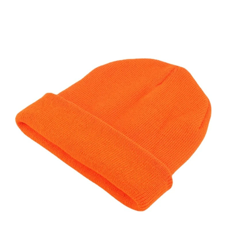 Solid  Unisex  Winter Autumn  Skullies & Beanies Knitting Bonnets