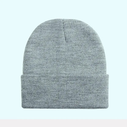 Solid  Unisex  Winter Autumn  Skullies & Beanies Knitting Bonnets