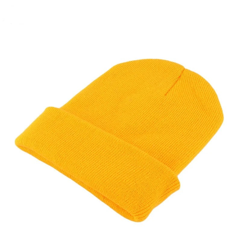 Solid  Unisex  Winter Autumn  Skullies & Beanies Knitting Bonnets