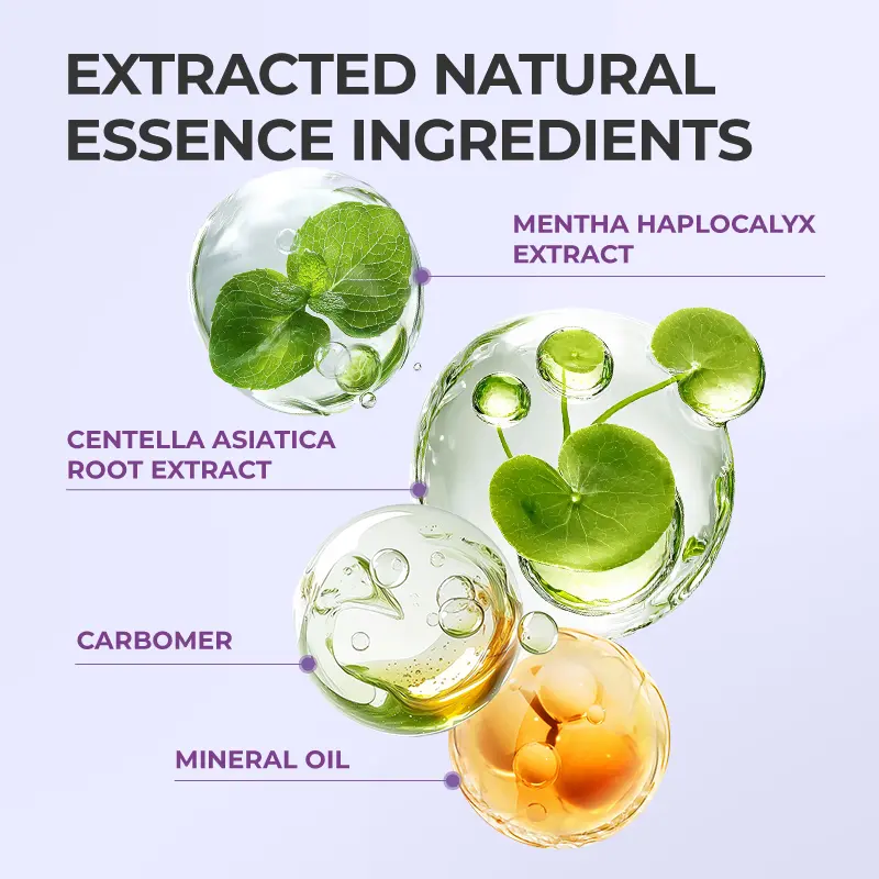 Natural care gel, gentle and non-irritating