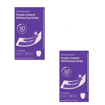 Teeth Whitening Strips 14 Treatments, Enamel Safe for Sensitive Tooth, Purple Whitening Strips