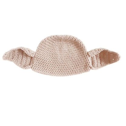 2 pieces Big Ear Knitted Hat Crochet Parent-Children Hat Pullover Cap for Party Props