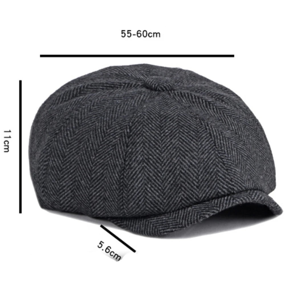 Beret Cap Men Women Spring Autumn Hat Vintage Striped Artist Painter Beret Hat Male Female Ivy Flat Cap Octagonal Berets