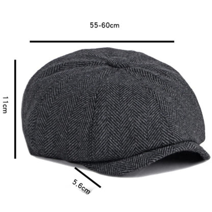 Beret Cap Men Women Spring Autumn Hat Vintage Striped Artist Painter Beret Hat Male Female Ivy Flat Cap Octagonal Berets