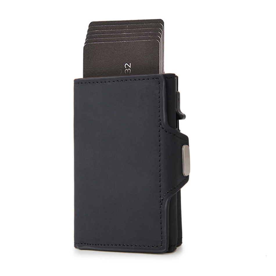 Men's SlimBlocking Aluminum Wallet, Business Design with Pop-Up Card Slots