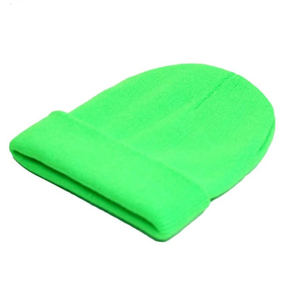 Solid  Unisex  Winter Autumn  Skullies & Beanies Knitting Bonnets