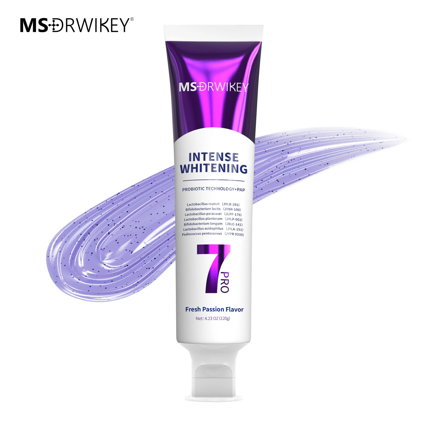 New 7-Pro Intensive Toothpaste | Upgraded Purple Formula with 7 Probiotics