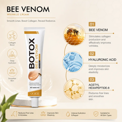 Venom Wrinkle Removal CreamLifting & Recovery, Bee Venom Cream, All Skin Types