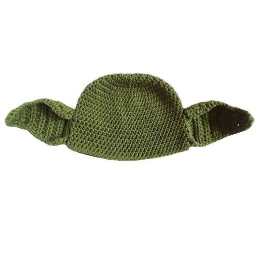 2 pieces Big Ear Knitted Hat Crochet Parent-Children Hat Pullover Cap for Party Props