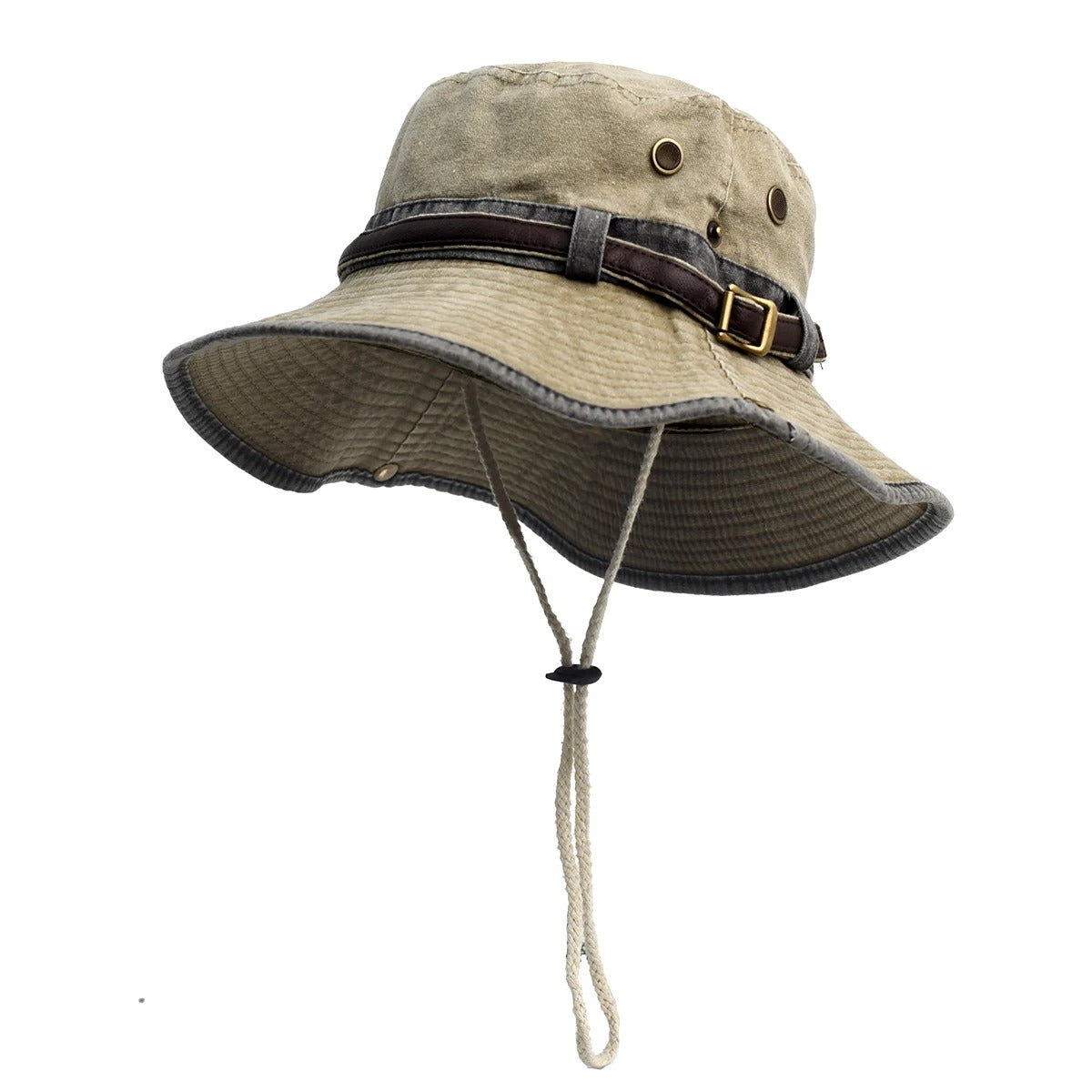 Spring Cotton Solid Bucket Hat Fisherman Hat Outdoor Travel Sun Cap For Men And Women