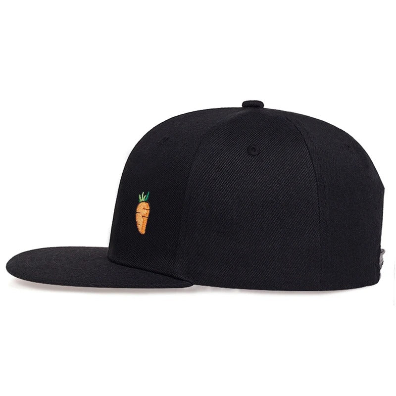 Hip Hop baseball Cap Cartoon Carrot embroidery Golf Hat Adjustable Cotton Snapback Hats for Men Women Trucker Caps