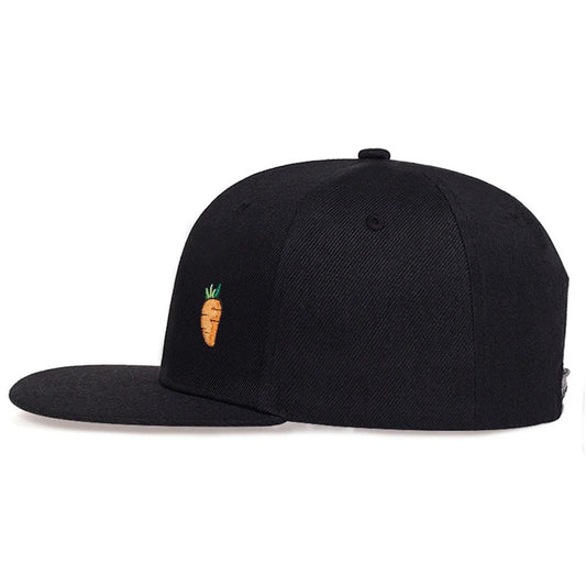 Hip Hop baseball Cap Cartoon Carrot embroidery Golf Hat Adjustable Cotton Snapback Hats for Men Women Trucker Caps