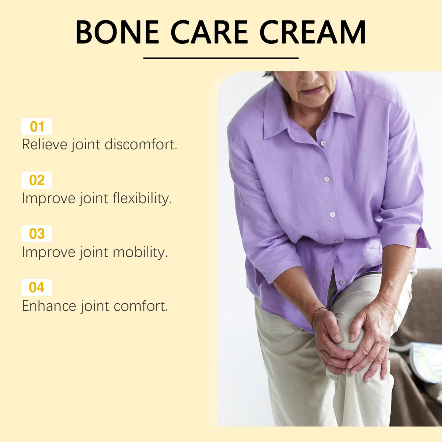 Joint Relief Cream, Joint Care Cream, Natural Formula Bee Venom Joint Gel, Relieves Joint Pain in