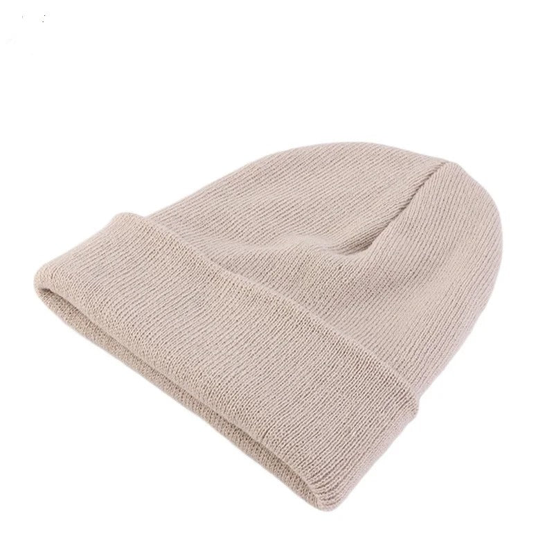 Solid  Unisex  Winter Autumn  Skullies & Beanies Knitting Bonnets