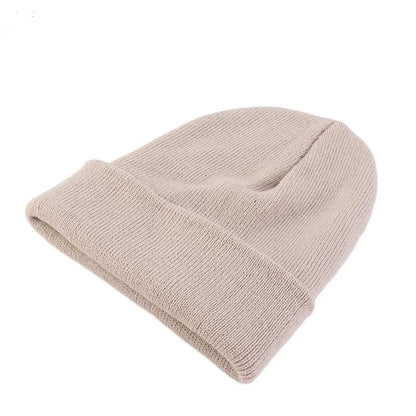 Solid  Unisex  Winter Autumn  Skullies & Beanies Knitting Bonnets