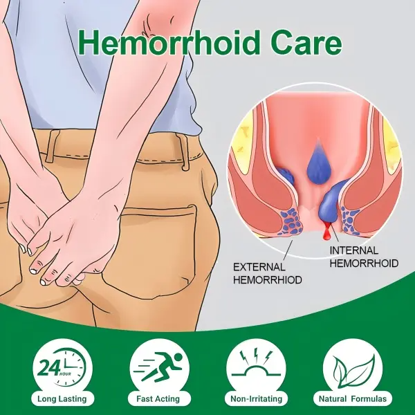 Organic Hemorrhoid Treatment Cream-Gel with Soothing Aloe Vera