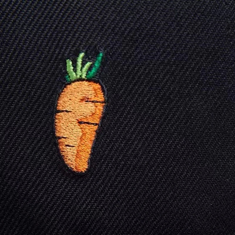 Hip Hop baseball Cap Cartoon Carrot embroidery Golf Hat Adjustable Cotton Snapback Hats for Men Women Trucker Caps