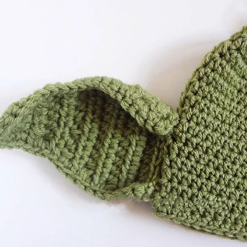 2 pieces Big Ear Knitted Hat Crochet Parent-Children Hat Pullover Cap for Party Props