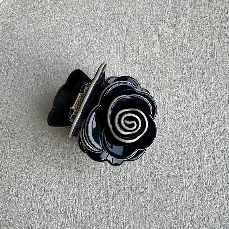 Acetate Rose Flower Clip for Women Hairclip Three-dimensional Feeling High Quality Shark Clip Hair Ornament Hair Accesories