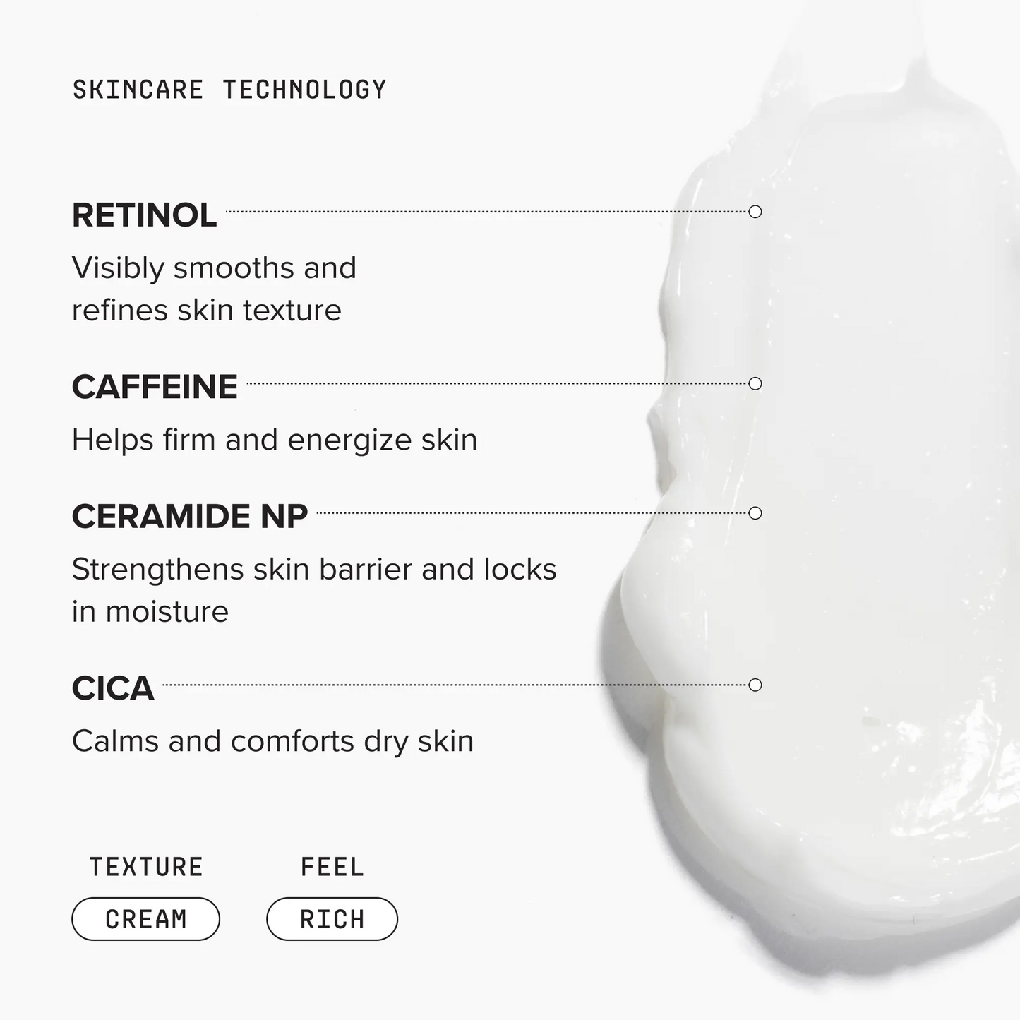 Retinol Body Lotion 6 oz with Shea Butter and Ceramides Skin Care Hydrating