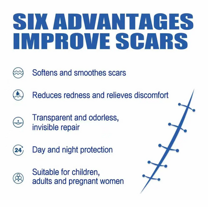 Professional Scar Removal Cream, AdvancedSilicone Skin Repair Gel for Burn,Acne Old Scar Removal Cream for Face & Body | Fades DarkScars