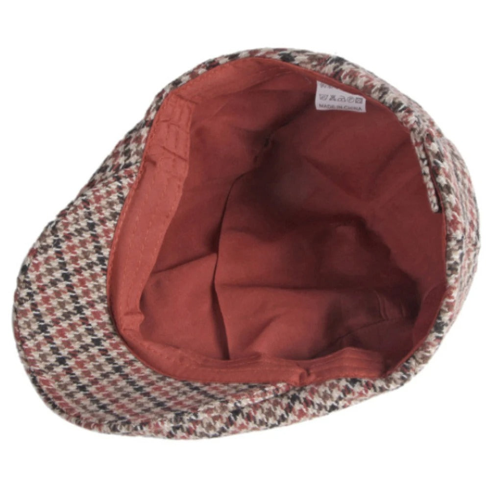 Berets Autumn Winter Hats for Men Women Artist Painter Plaid Wool Beret Hat Male Female Ivy Flat Cap Adjustable Beret Cap