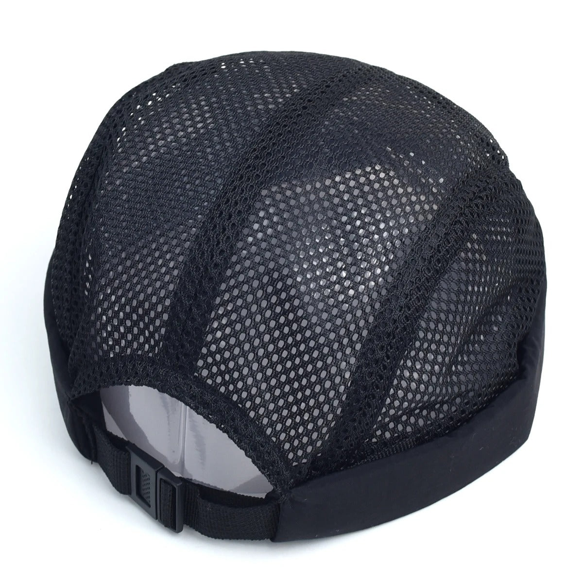 Men's Brimless Docker Hat Summer Breathable Mesh Net Beanie Cap Rolled Cuff Harbour Hats Sailor Fisherman Landlord Hat