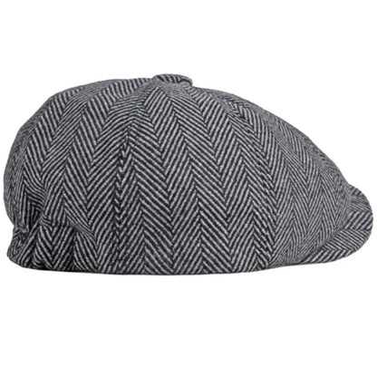 Beret Cap Men Women Spring Autumn Hat Vintage Striped Artist Painter Beret Hat Male Female Ivy Flat Cap Octagonal Berets