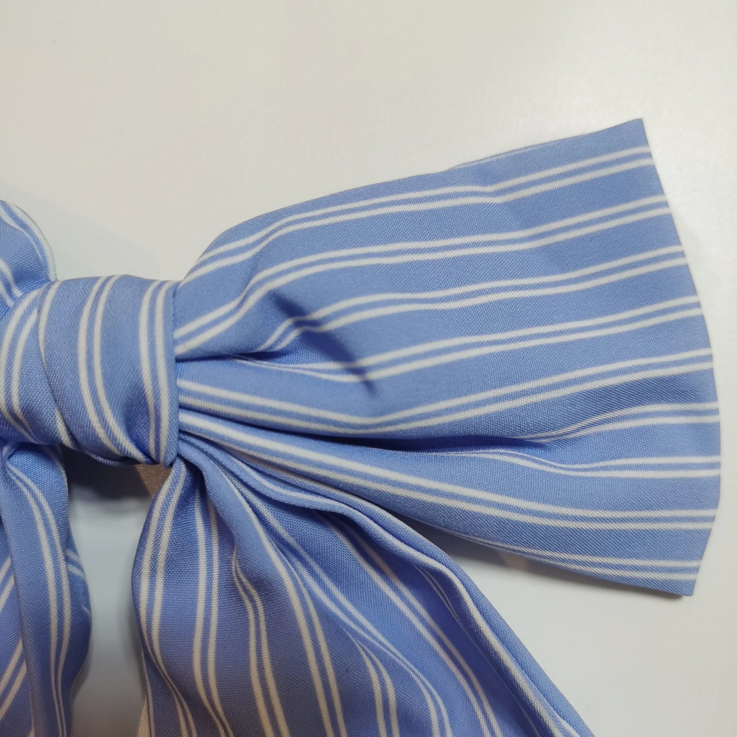 Summer Stripe Big Size 15cm Bow Hair Clip Tie Ribbon Clip Head Ornaments for Women Classic Hair Clips Female Hair Accessories