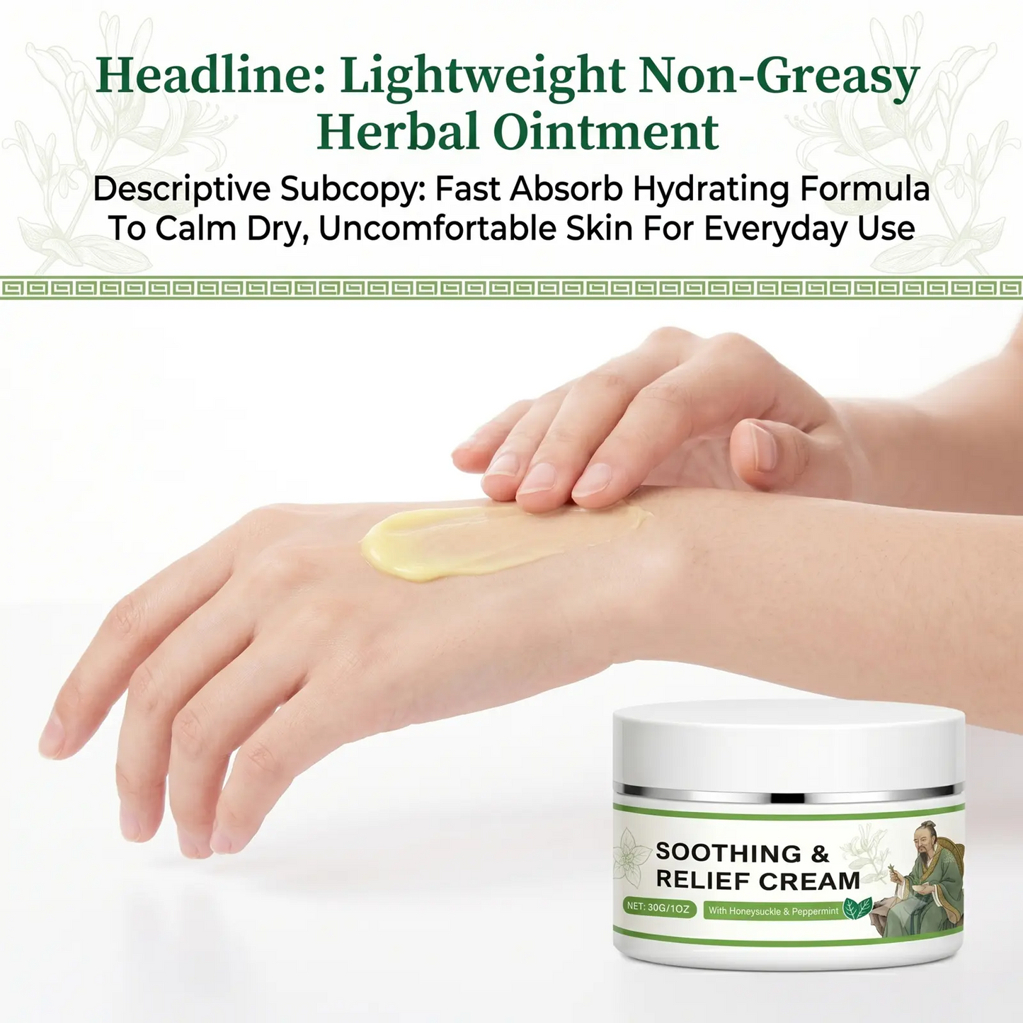 Original Soothing Relief Cream – Natural Plant-Based Moisturizing Balm for Sensitive Skin | Fragrance-Free Gentle Formula | Daily Face & Body Skin Care for Dry, Uncomfortable Skin