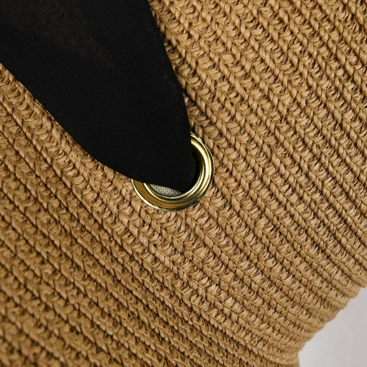 Summer Pape Straw Hat with Windproof Rope Hepburn Style Big Eaves Female Outdoor Travel Beach Vacation Seaside Sun Hat Female