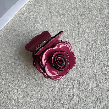 Acetate Rose Flower Clip for Women Hairclip Three-dimensional Feeling High Quality Shark Clip Hair Ornament Hair Accesories