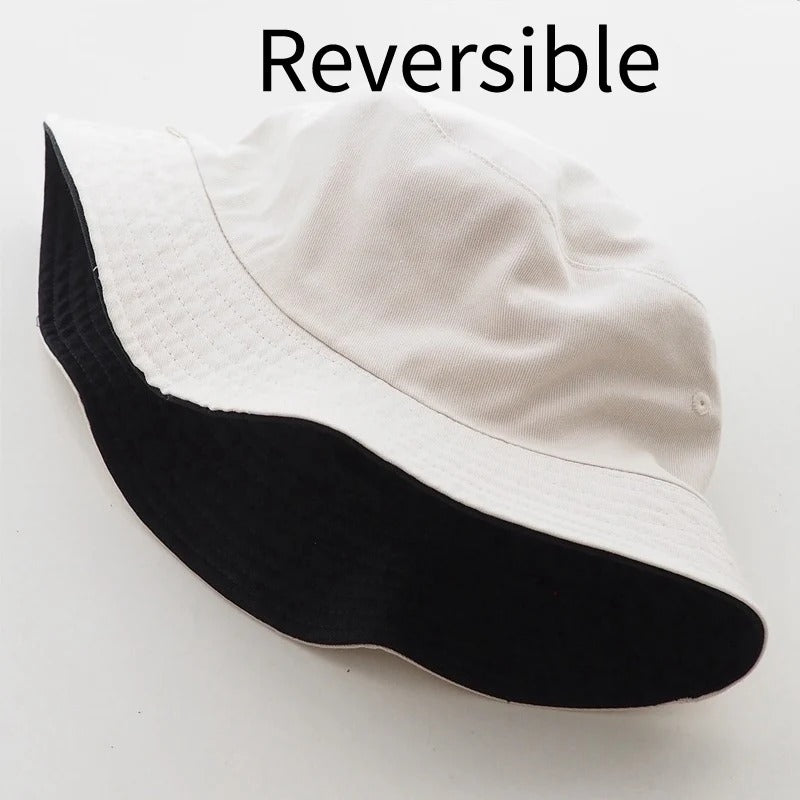 Big Size XXL 63cm 100% Cotton Bucket Hat Men Women Big Head  Reversible  Fisherman Hat Men Large Size Large Tide Hip Hop Sun Hat