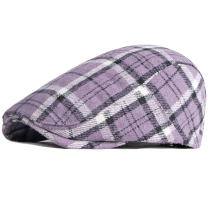 Berets Autumn Winter Caps for Men Women Plaid Artist Painter Wool Beret Hat Male Female Cap Adjustable Beret Cap