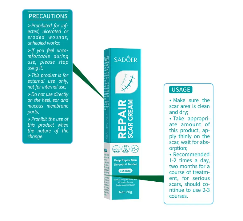 Scar Cream, Professional Scar Removal Creamfor Surgical Scars,Stretch Mark, Keloid Bump,C-Section, Scars of Burns and Injuries,Old andNew Scars Acne Skin Repair