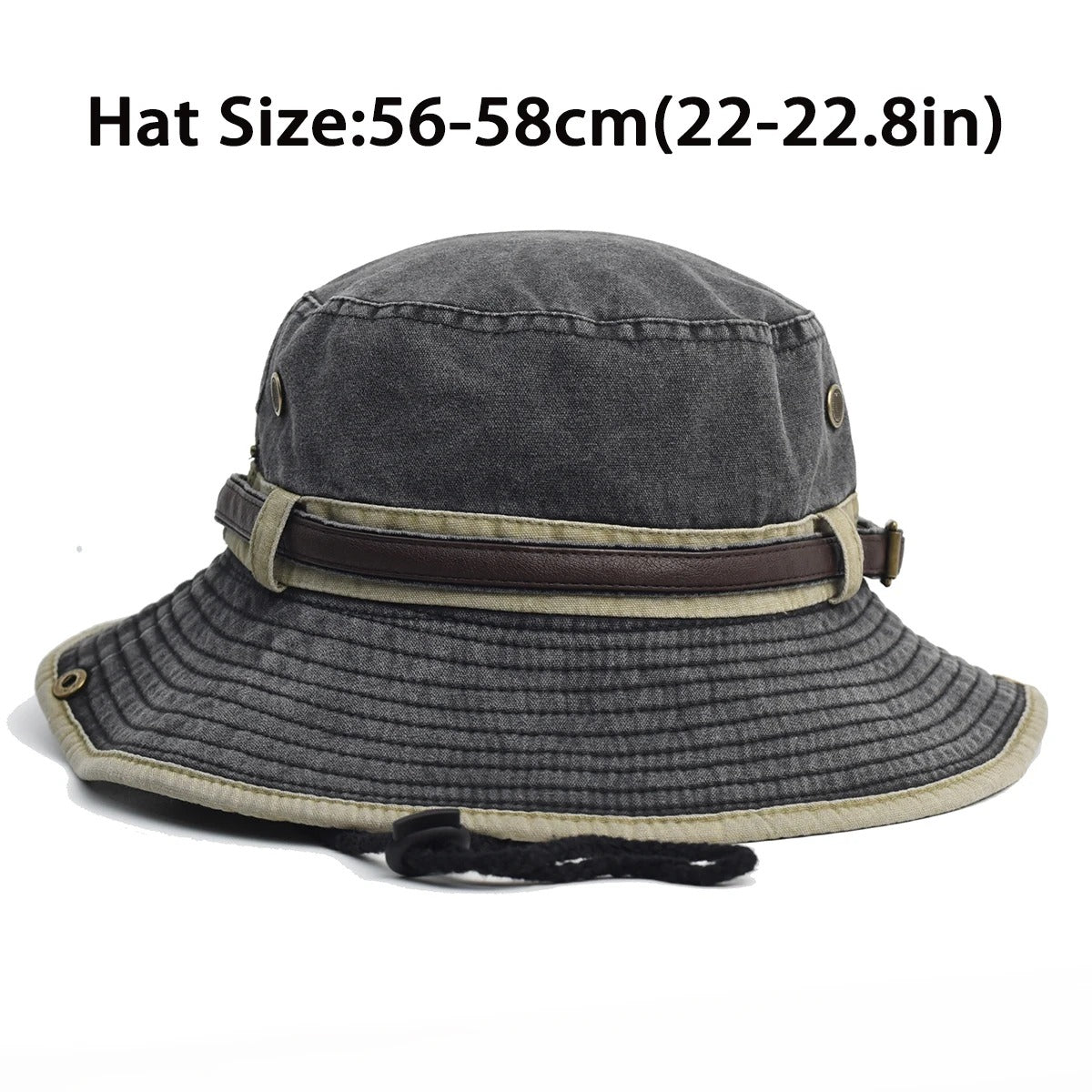 Spring Cotton Solid Bucket Hat Fisherman Hat Outdoor Travel Sun Cap For Men And Women