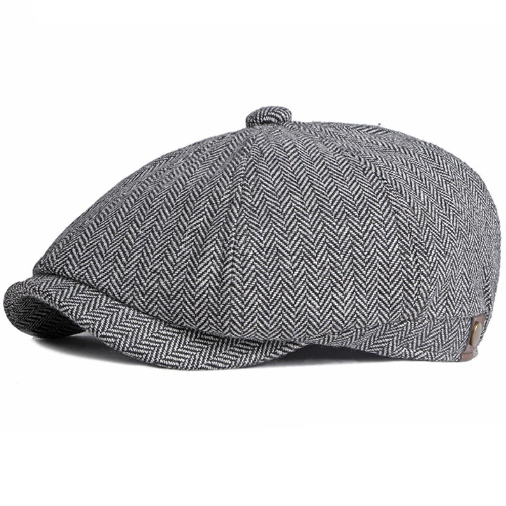Beret Cap Men Women Spring Autumn Hat Vintage Striped Artist Painter Beret Hat Male Female Ivy Flat Cap Octagonal Berets