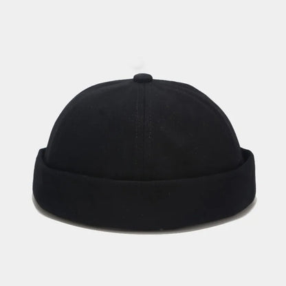 Men Solid Color Landlord Caps Spring and Autumn Melon Skin Hats Literary Hip Hop Hat Painter Cap