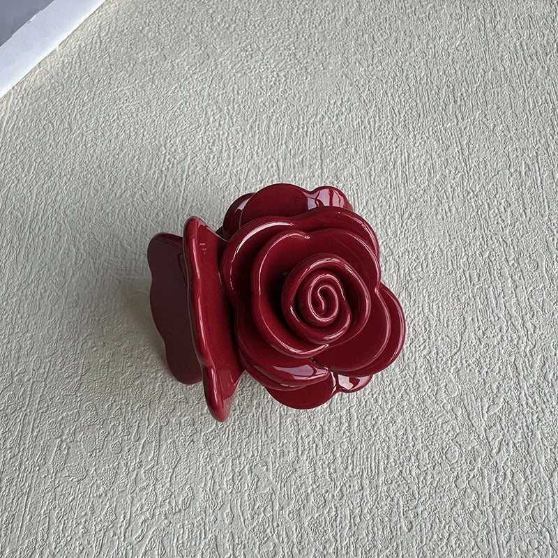 Acetate Rose Flower Clip for Women Hairclip Three-dimensional Feeling High Quality Shark Clip Hair Ornament Hair Accesories