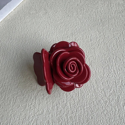 Acetate Rose Flower Clip for Women Hairclip Three-dimensional Feeling High Quality Shark Clip Hair Ornament Hair Accesories