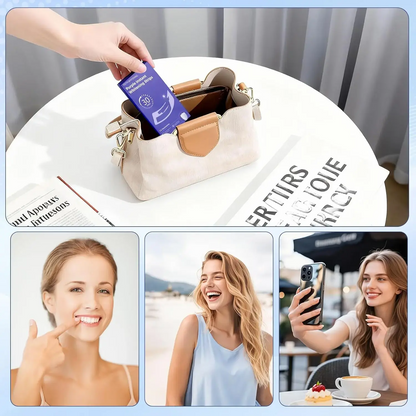 Teeth Whitening Strips 14 Treatments, Enamel Safe for Sensitive Tooth, Purple Whitening Strips