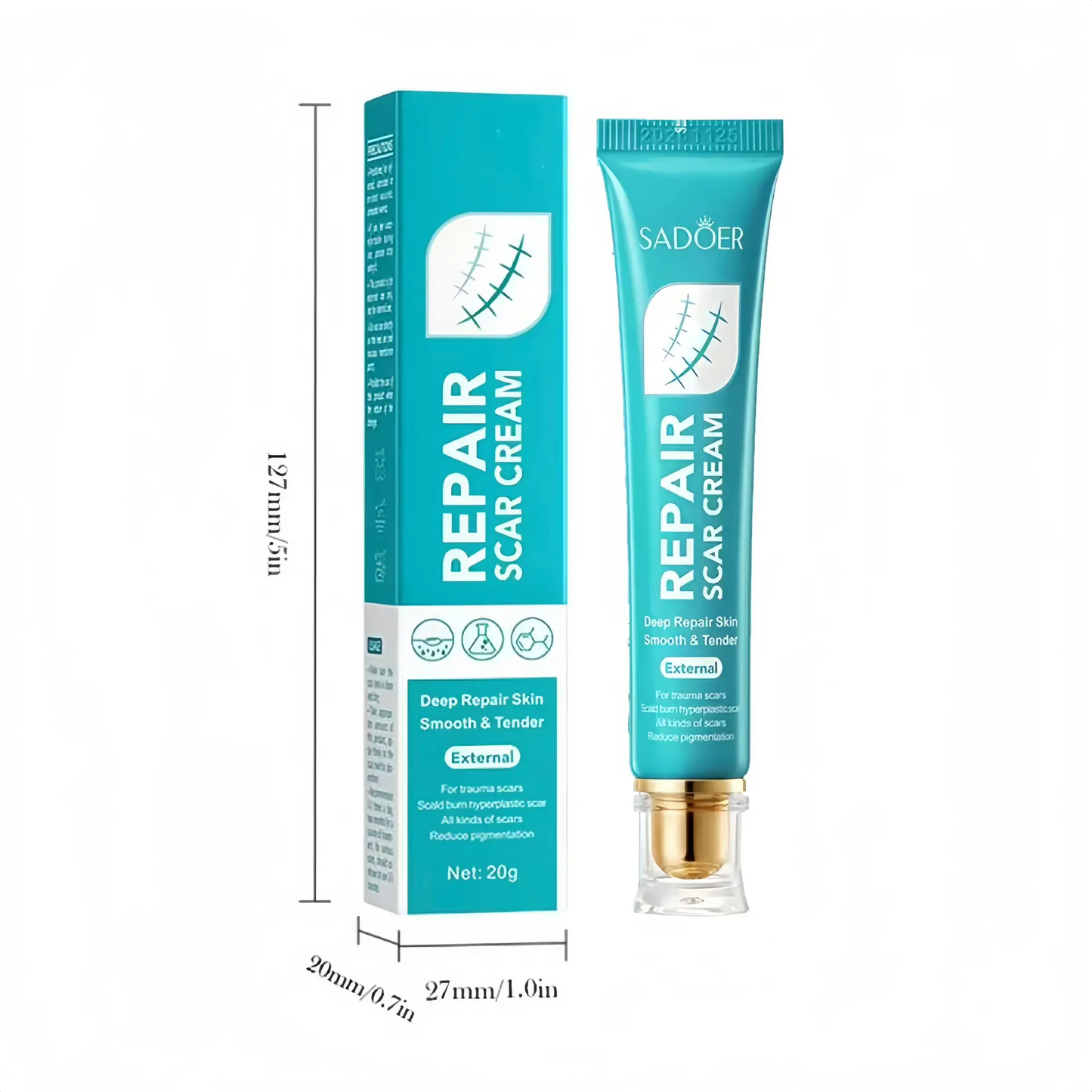 Scar Cream, Professional Scar Removal Creamfor Surgical Scars,Stretch Mark, Keloid Bump,C-Section, Scars of Burns and Injuries,Old andNew Scars Acne Skin Repair