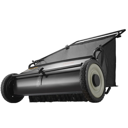 Push Lawn Sweeper 26 Inch Leaf & Grass CollectorStrong Rubber Wheels