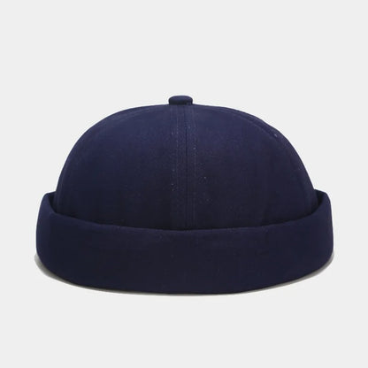 Men Solid Color Landlord Caps Spring and Autumn Melon Skin Hats Literary Hip Hop Hat Painter Cap