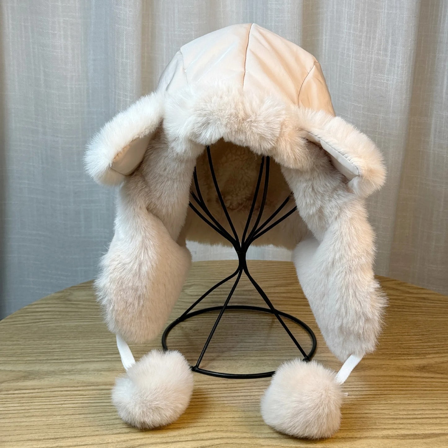 New Cute Fox Cat Ear Plush Ear Protection Hat For Women In Autumn And Winter Plus Velvet And Thickened Ski Warm Hat