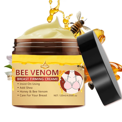 Hydrating and Moisturizing Nourishing Chest and Body Lotion with Shea Butter and Bee Venom Extract, Massage Cream Moisturizer for Women, 120 ml