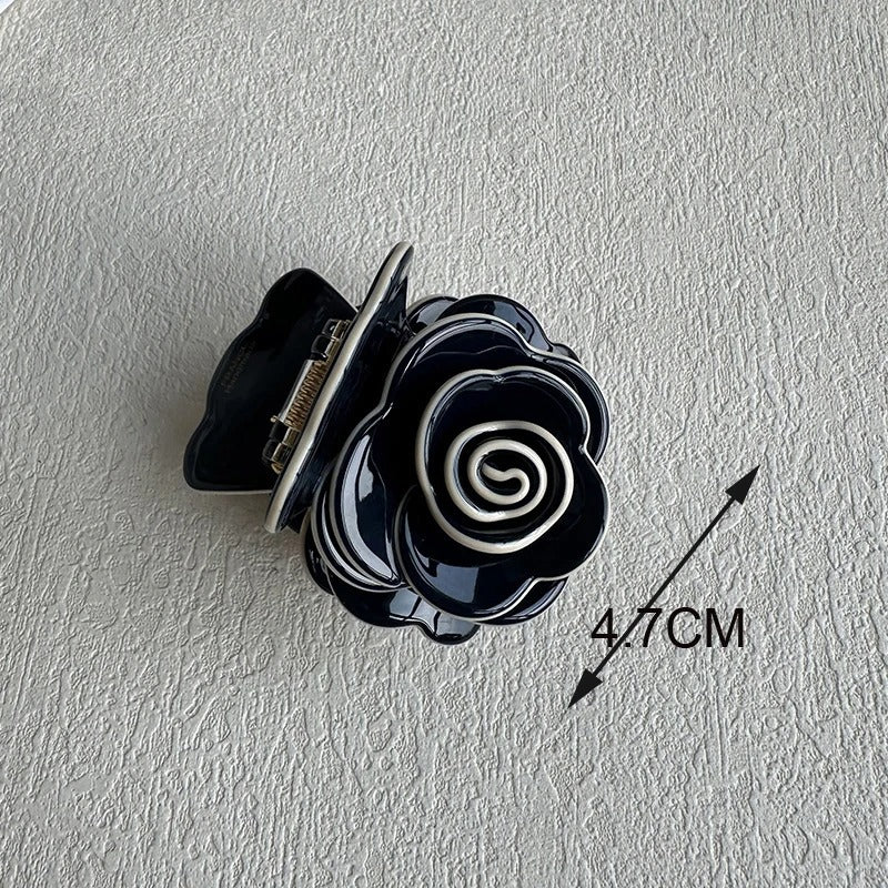Acetate Rose Flower Clip for Women Hairclip Three-dimensional Feeling High Quality Shark Clip Hair Ornament Hair Accesories