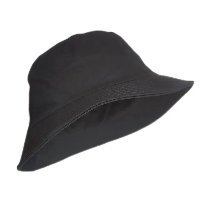 Big Size XXL 63cm 100% Cotton Bucket Hat Men Women Big Head  Reversible  Fisherman Hat Men Large Size Large Tide Hip Hop Sun Hat